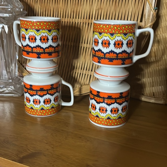 😀MCM painted coffee cups made in Japan - Picture 3 of 5